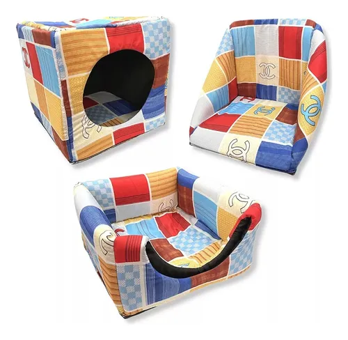 Cucha- Moisés - Cama Cubo 3 En 1 Para Mascotas - Imagen 2