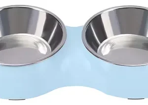 Plato Para Perro Comedero Para Mascotas Doble Perros Y Gato