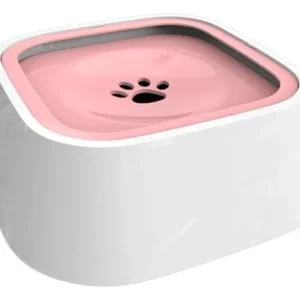 Bebedero De Agua Animales Gadnic Rosa Tazon Perros Gatos Antiderrame