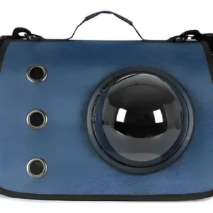 Bolso De Transporte Mascotas Gadnic De Hombro Con Ventana Red Azul